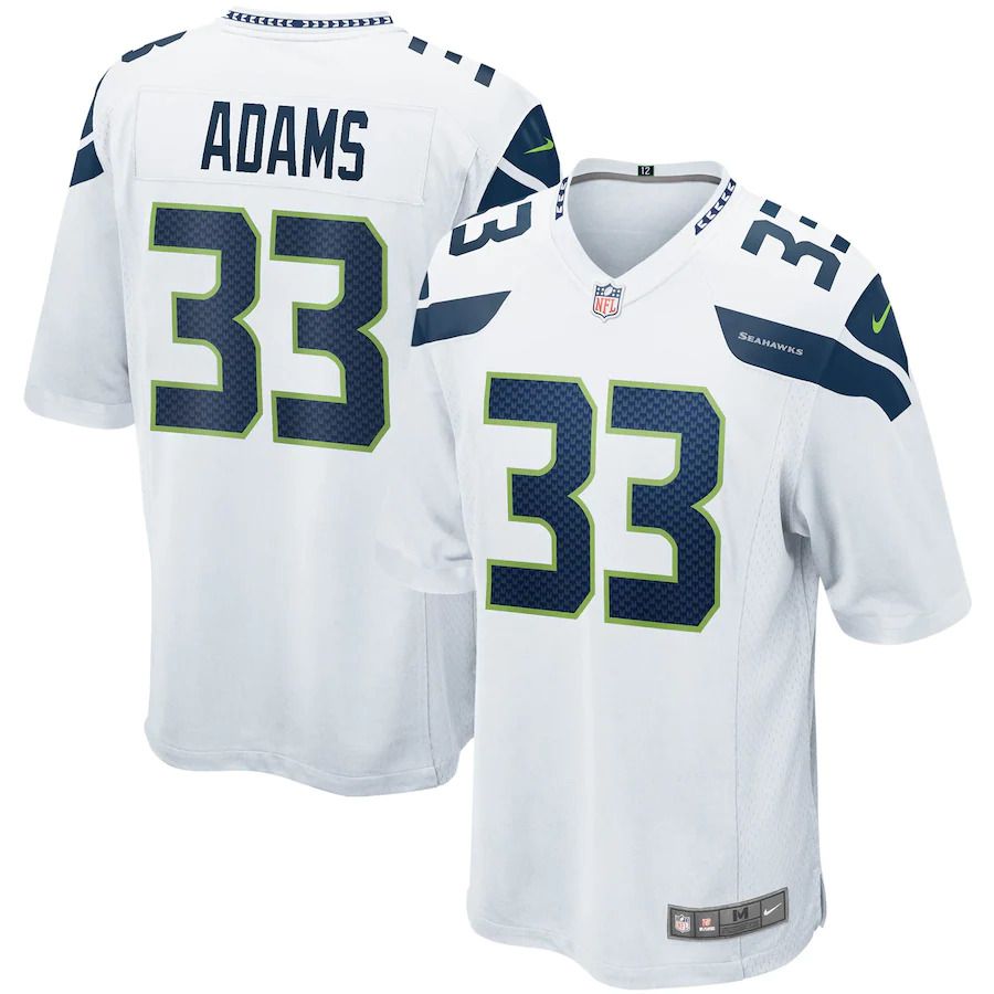 Men Seattle Seahawks #33 Jamal Adams Nike White Game NFL Jersey